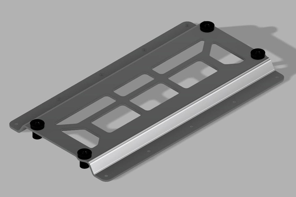 Holley Dominator EFI ECU Aluminium Mount Bracket With Rubber Vibration Dampeners