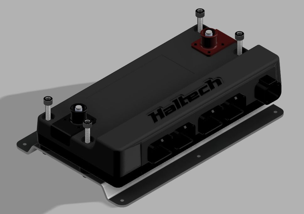 a Haltech Nexus R5 mounted with a  Bracket with Rubber Vibration Dampeners