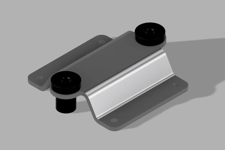 Haltech WB1 Wideband Controller Aluminium Mount Bracket With Rubber Vibration Dampeners